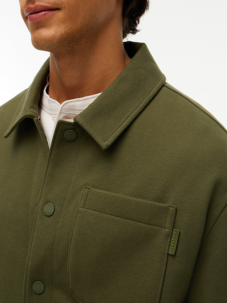 Mixed Texture Relaxed Chore Jacket