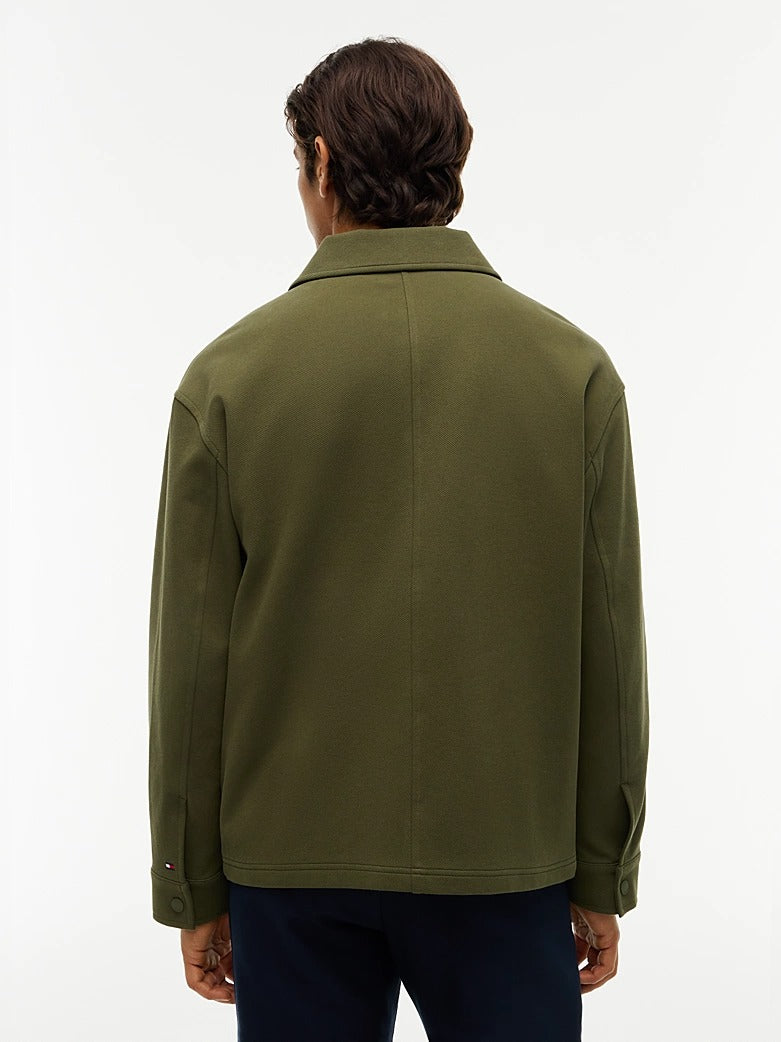 Mixed Texture Relaxed Chore Jacket