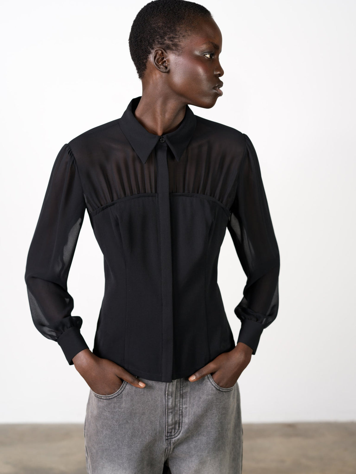 Arezzo Corset Detail Shirt
