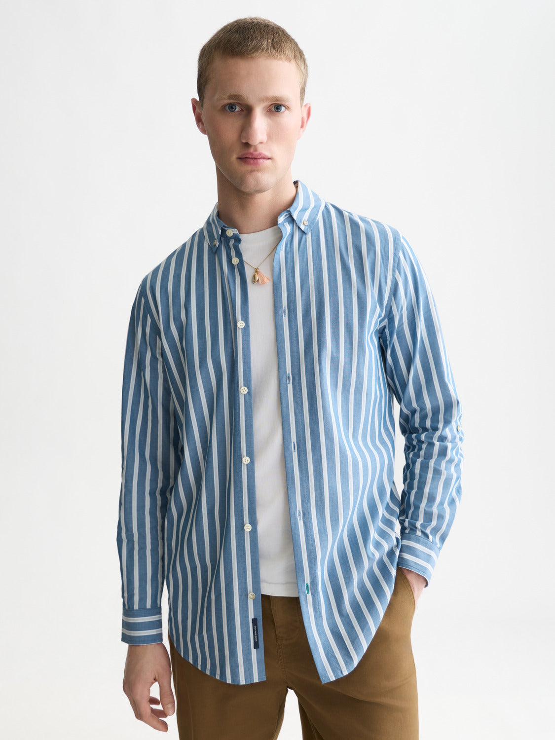 Yarn-Dyed Striped Regular Fit Shirt