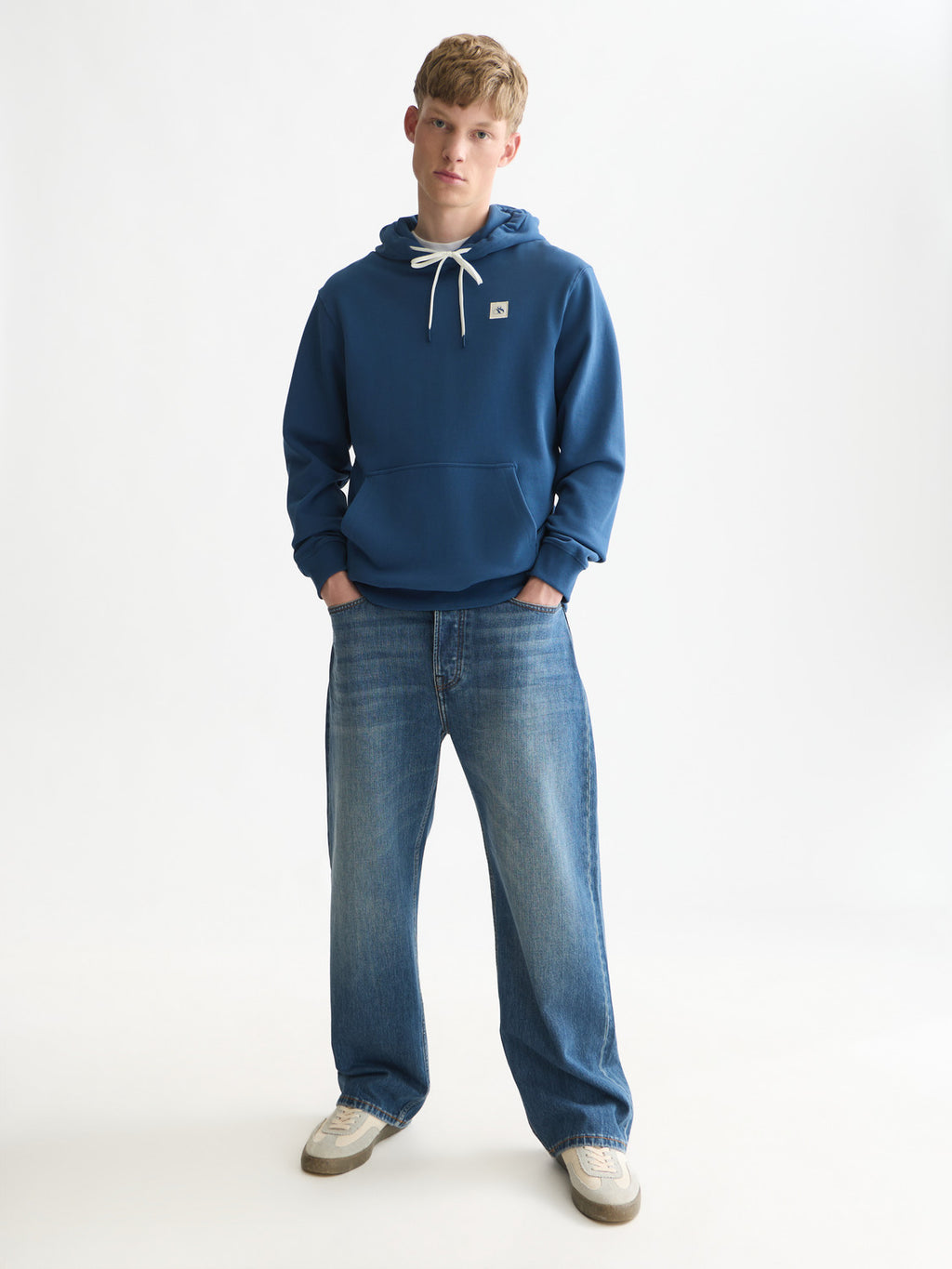 Logo Badge Regular Fit Hoodie