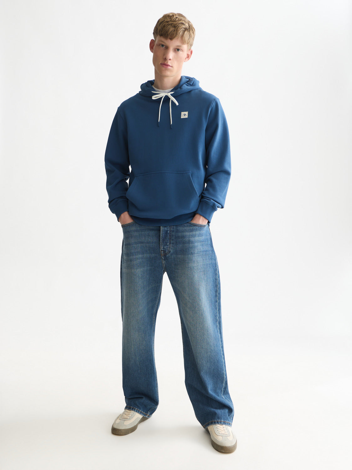 Logo Badge Regular Fit Hoodie