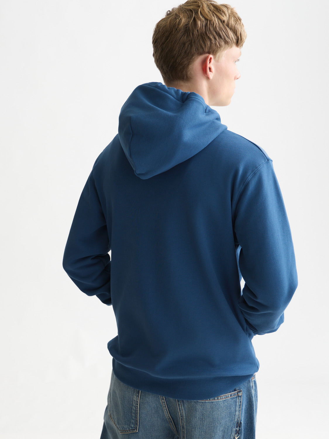 Logo Badge Regular Fit Hoodie