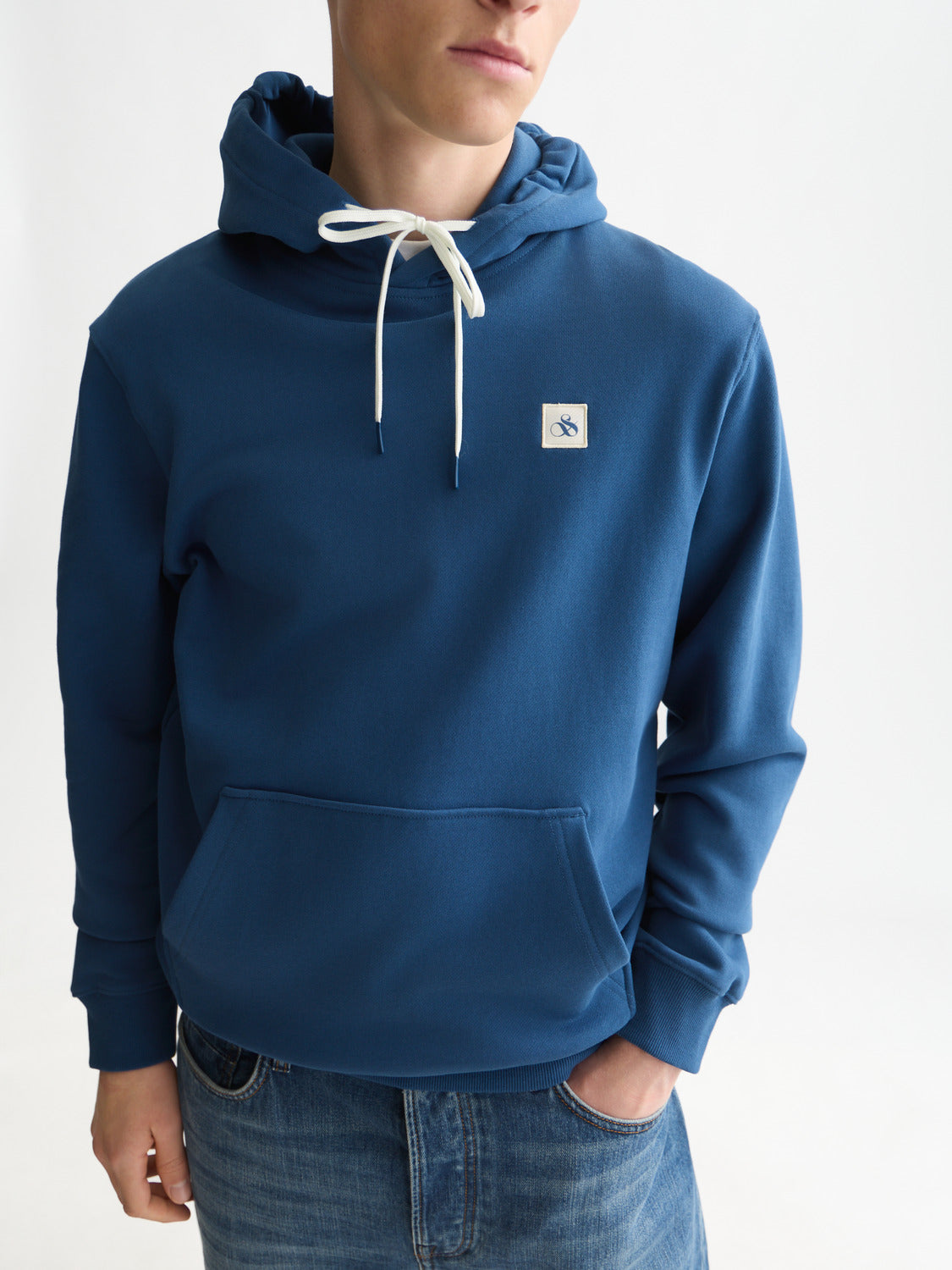 Logo Badge Regular Fit Hoodie