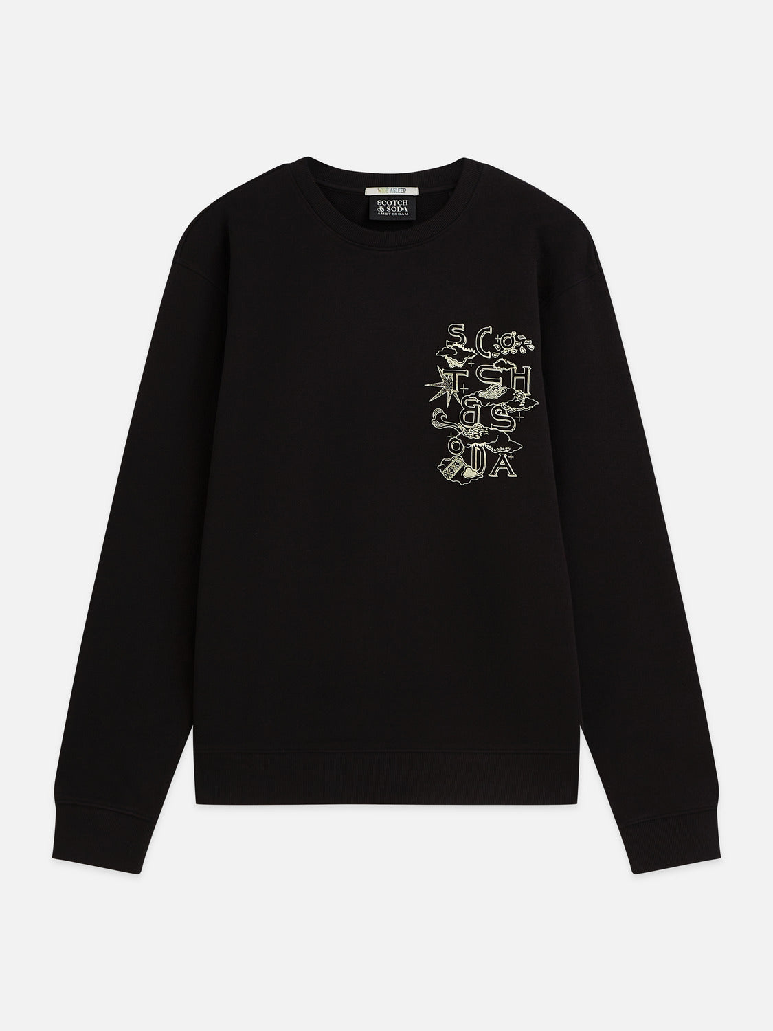 Left Chest Artwork Regular Fit Sweatshirt