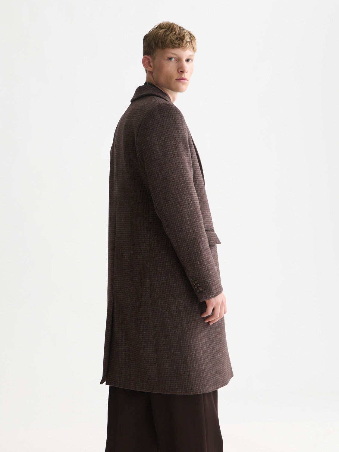 Tailored Wool-Blend Overcoat