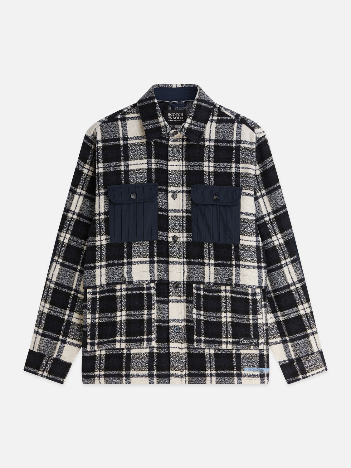 Patchwork Relaxed Fit Overshirt