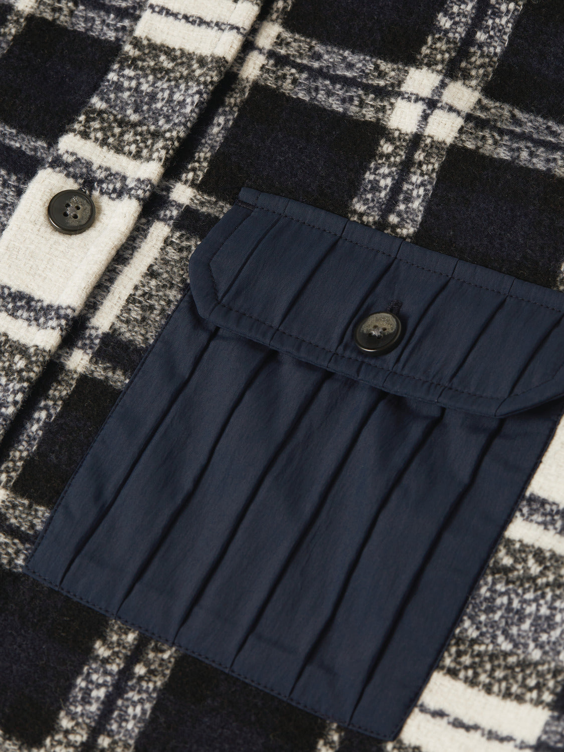 Patchwork Relaxed Fit Overshirt