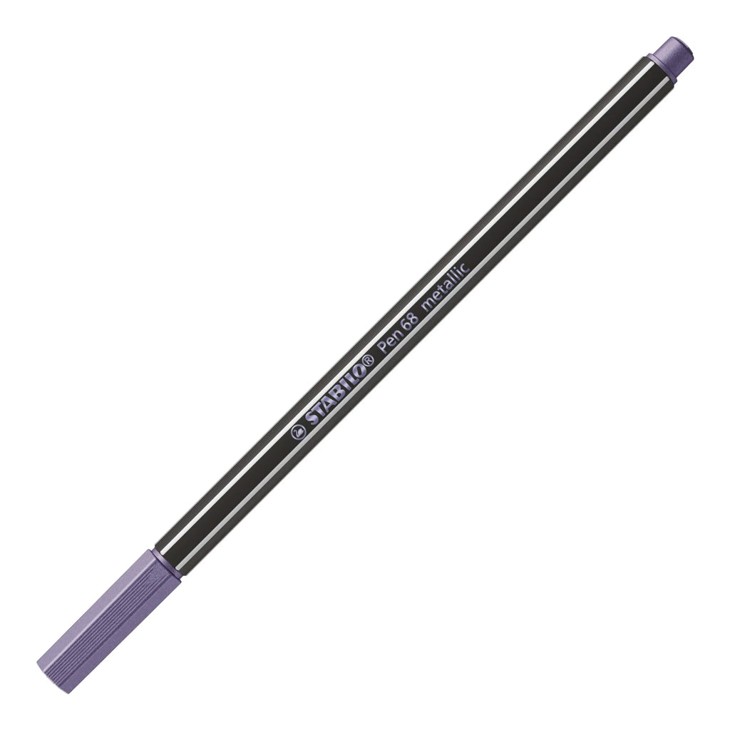 STABILO Pen 68 metallic KPop Demon Hunters - Premium Metallic Fibre-Tip Pen - Metal Wallet of 8 - in Special "Golden" Design