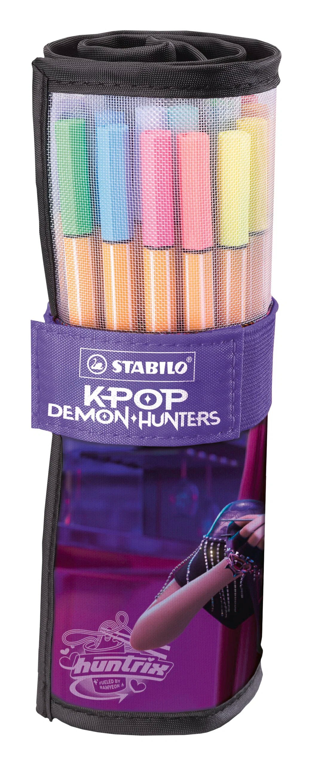 STABILO point 88 KPop Demon Hunters - Fineliner - Rollerset of 25 - with Print of Rumi, Mira and Zoey