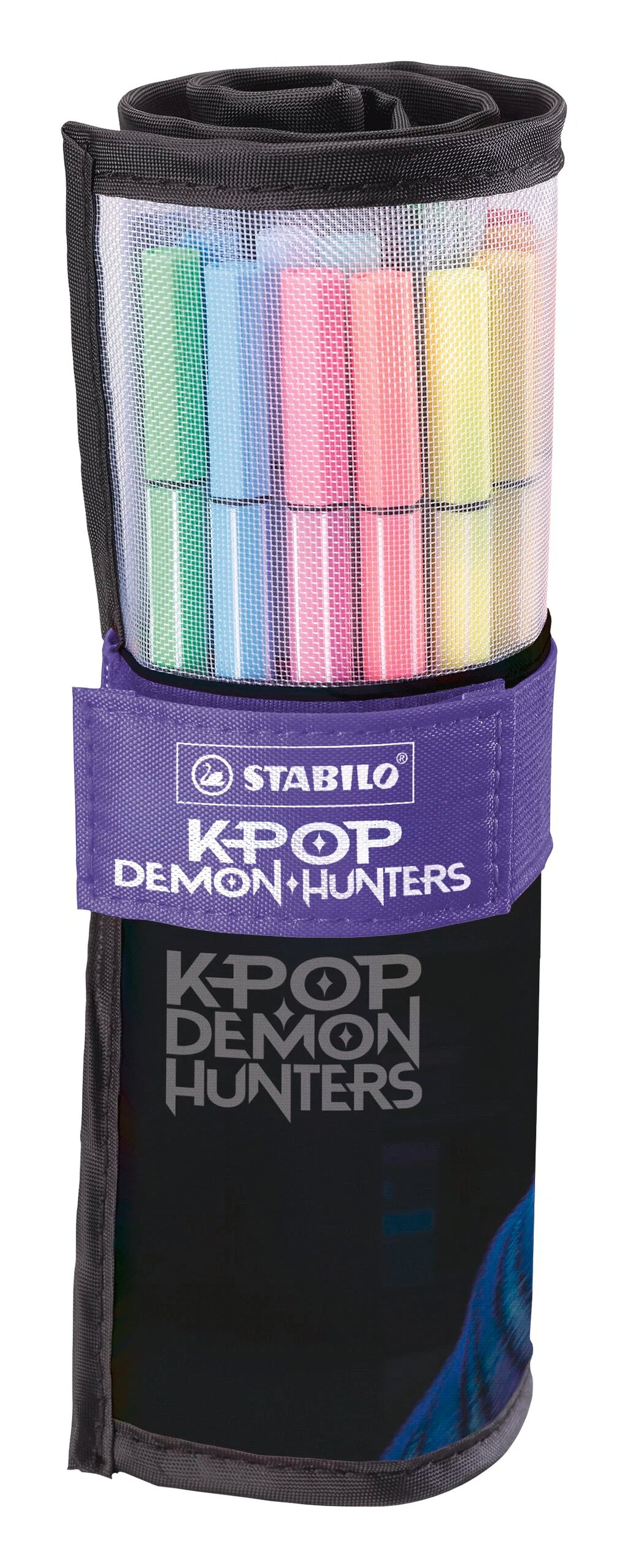 STABILO Pen 68 KPop Demon Hunters - Premium Fibre-Tip Pen - Rollerset of 25 - with Print of Rumi, and Derpy