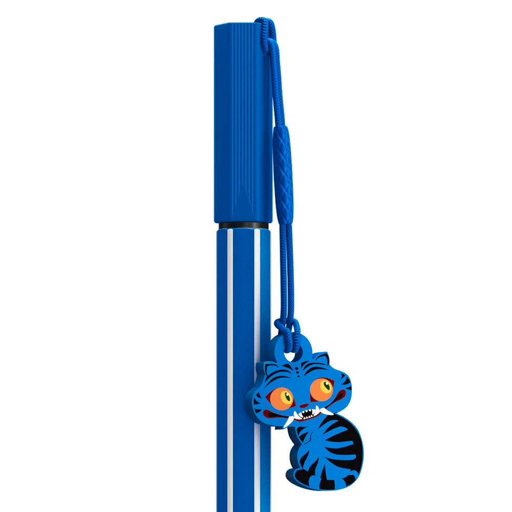 STABILO Pen 68 KPop Demon Hunters - Premium Fibre-Tip Pen - Blister of 3 - with Derpy, Sussie, and Jinu Charms