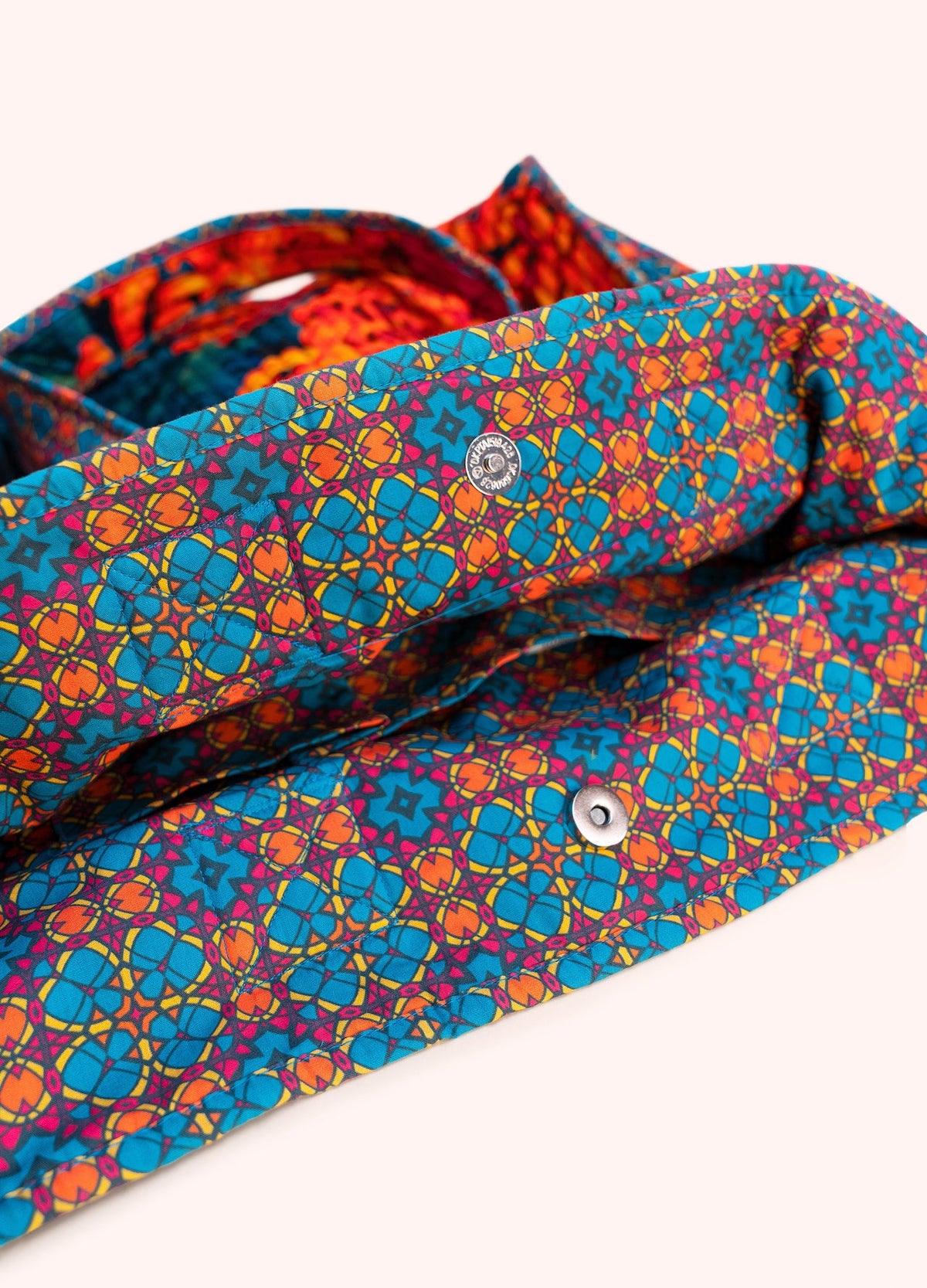 Chrysanthemum Quilted Velvet Tote