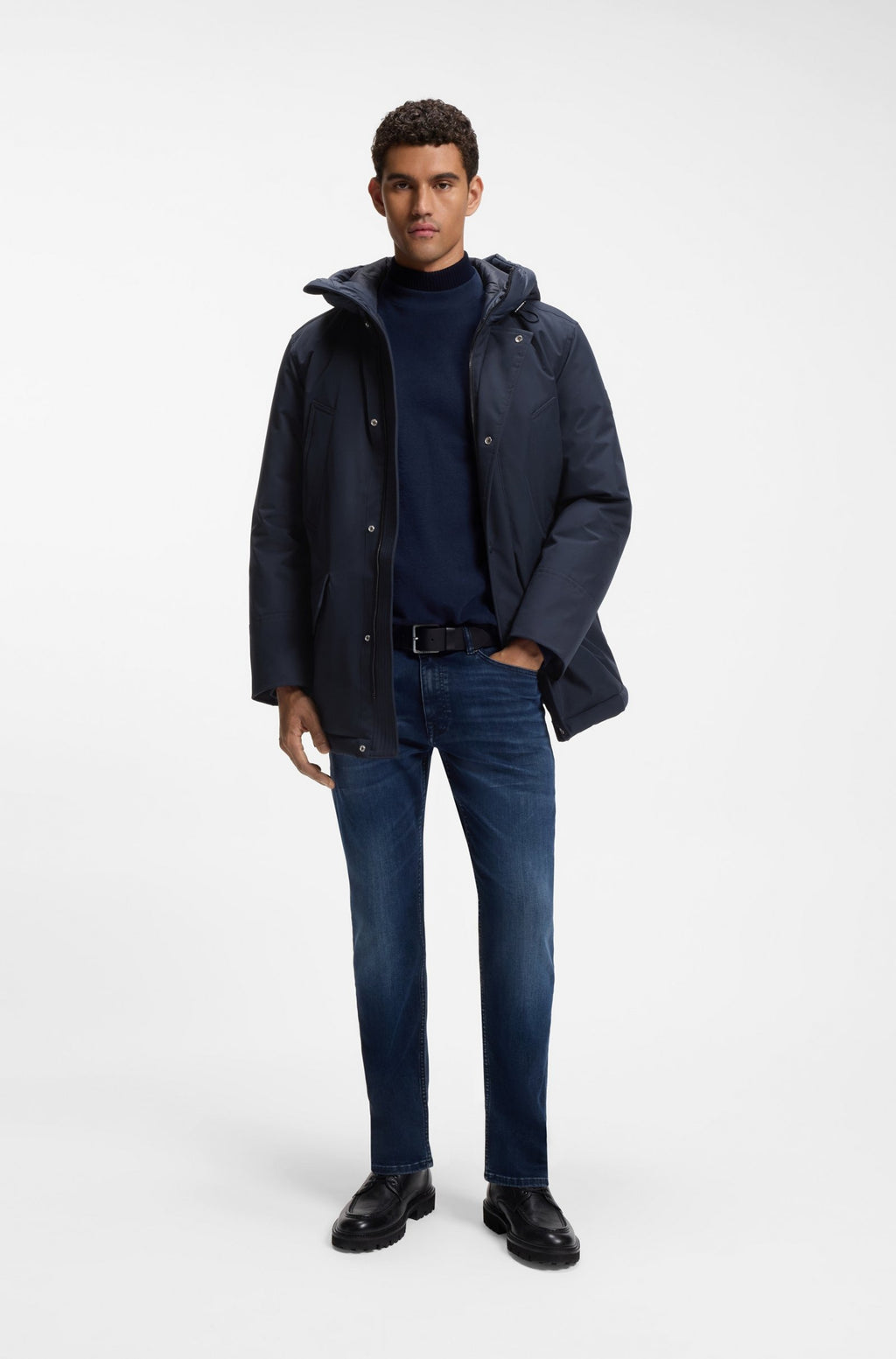 Osiass1 Water-repellent Parka Jacket With Logo Badge