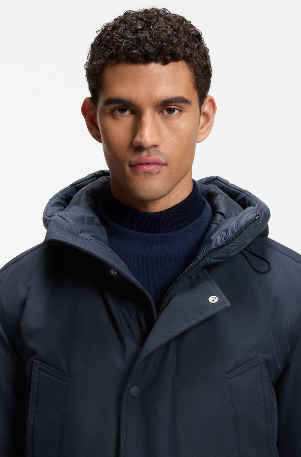 Osiass1 Water-repellent Parka Jacket With Logo Badge