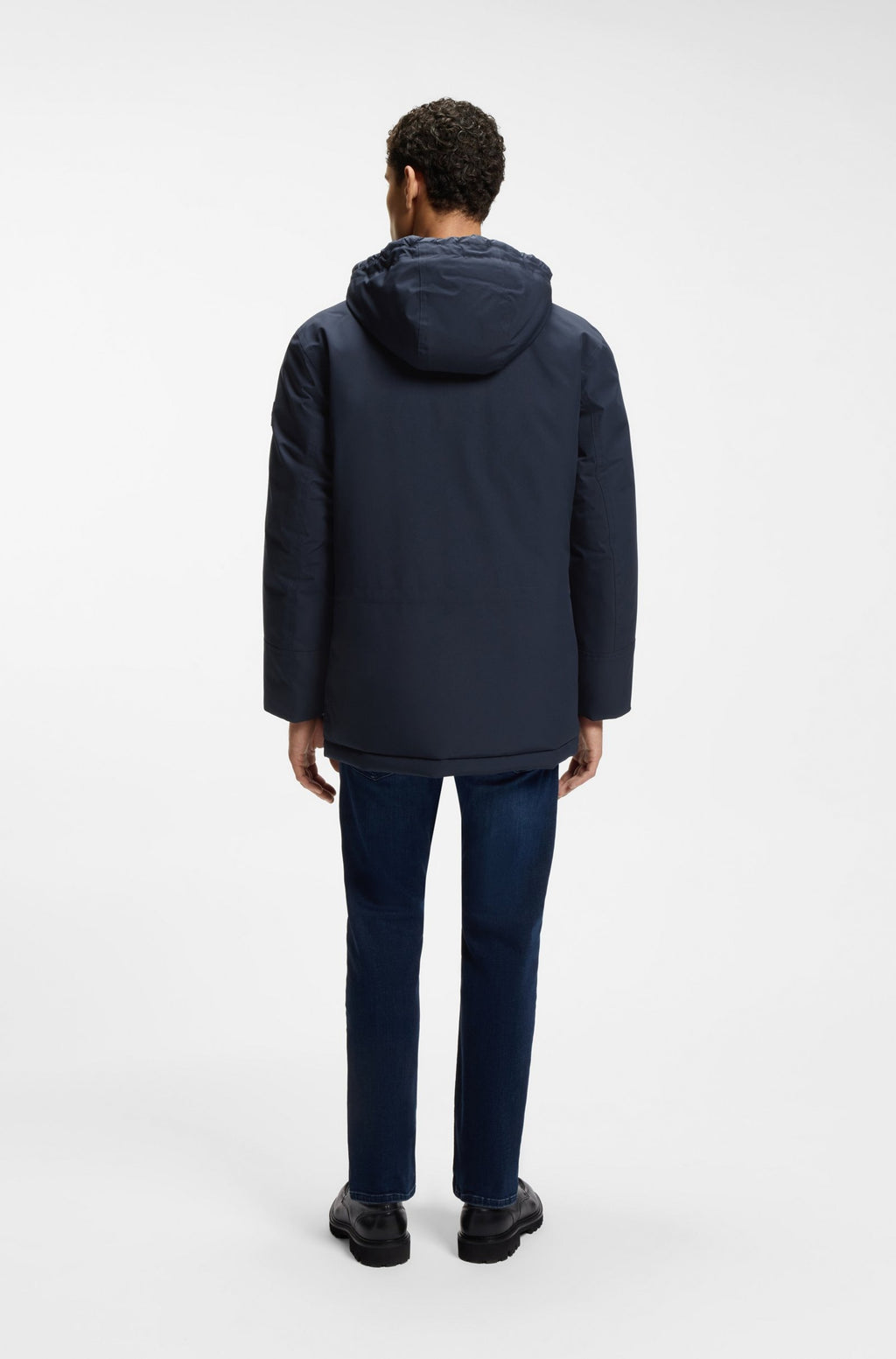 Osiass1 Water-repellent Parka Jacket With Logo Badge